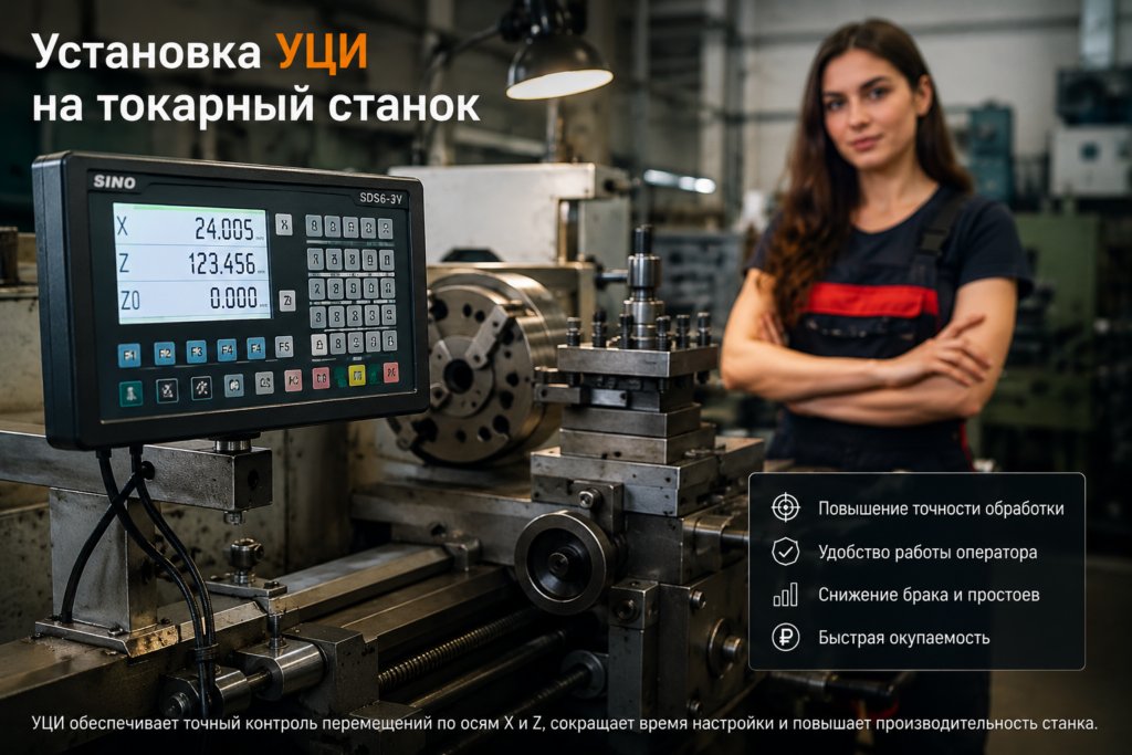 Установка УЦИ на токарный станок 16К20: современная модернизация проверенного оборудования